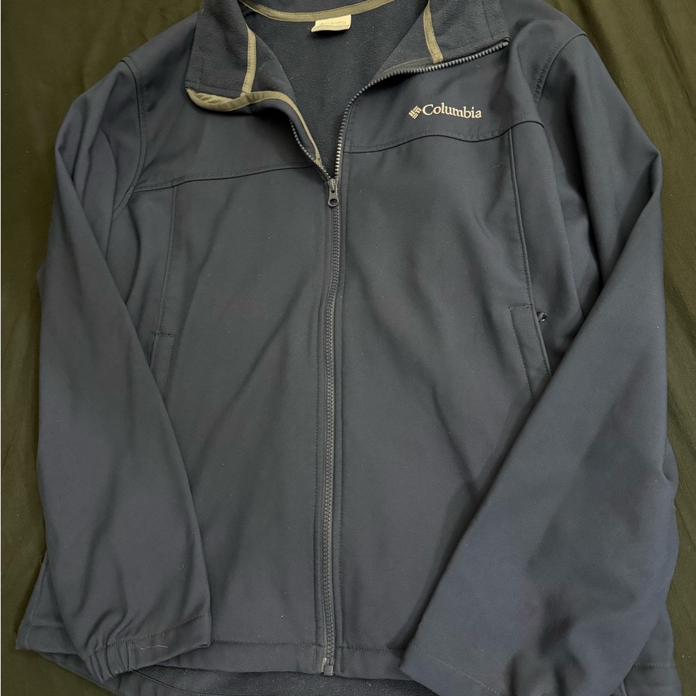 Columbia Dark Blue fleece Zip-Up Jacket